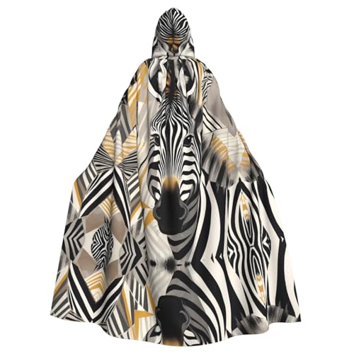 WZYWHJ Cosplay-Poncho mit Zebrakopf-Muster, für Damen und Herren, Halloween-Party WZYWHJ Cosplay-Poncho mit Zebrakopf-Muster, für Damen und Herren, Halloween-Party von WZYWHJ