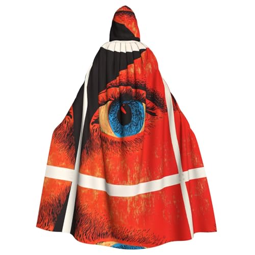 WZYWHJ Cosplay-Poncho mit abstraktem Augenmuster, für Damen und Herren, Halloween-Party WZYWHJ Cosplay-Poncho mit abstraktem Augenmuster, für Damen und Herren, Halloween-Party von WZYWHJ
