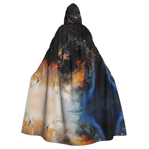 WZYWHJ Cosplay-Poncho mit abstraktem Drachenmuster, Aldult Qualität, Umhang mit Kapuze für Damen und Herren WZYWHJ Cosplay-Poncho mit abstraktem Drachenmuster, Aldult Qualität, Umhang mit Kapuze für Damen und Herren von WZYWHJ