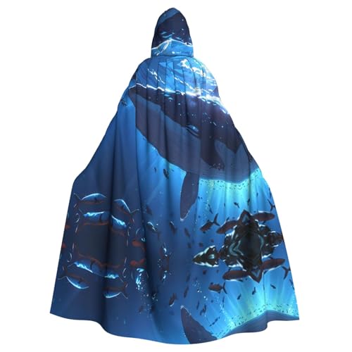 WZYWHJ Cosplay-Poncho mit blauem Waldruck, Aldult Qualität, Umhang mit Kapuze, für Damen und Herren WZYWHJ Cosplay-Poncho mit blauem Waldruck, Aldult Qualität, Umhang mit Kapuze, für Damen und Herren von WZYWHJ