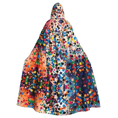 WZYWHJ Cosplay-Poncho mit farbigen Punkten, für Damen und Herren, Halloween-Party WZYWHJ Cosplay-Poncho mit farbigen Punkten, für Damen und Herren, Halloween-Party von WZYWHJ
