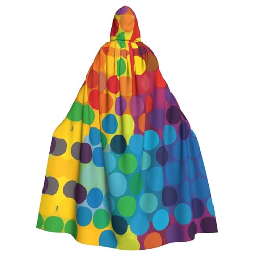 WZYWHJ Cosplay-Poncho mit farbigen Punkten, für Damen und Herren, Halloween-Party WZYWHJ Cosplay-Poncho mit farbigen Punkten, für Damen und Herren, Halloween-Party von WZYWHJ