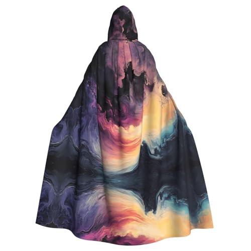 WZYWHJ Cosplay-Poncho mit fließendem Wellenmuster, für Damen und Herren, Halloween-Party von WZYWHJ