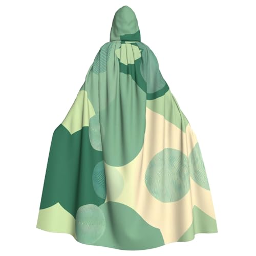 WZYWHJ Cosplay-Poncho mit grünen Punkten, für Damen und Herren, Halloween von WZYWHJ