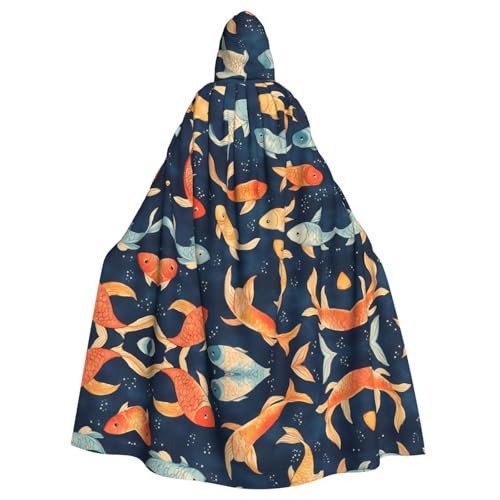 WZYWHJ Cosplay-Poncho mit kleinem Fischmuster, für Damen und Herren, Halloween WZYWHJ Cosplay-Poncho mit kleinem Fischmuster, für Damen und Herren, Halloween von WZYWHJ