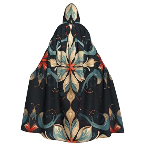 WZYWHJ Cosplay-Poncho mit kristallförmigem Muster, Umhang mit Kapuze für Damen und Herren, Halloween-Party WZYWHJ Cosplay-Poncho mit kristallförmigem Muster, Umhang mit Kapuze für Damen und Herren, Halloween-Party von WZYWHJ