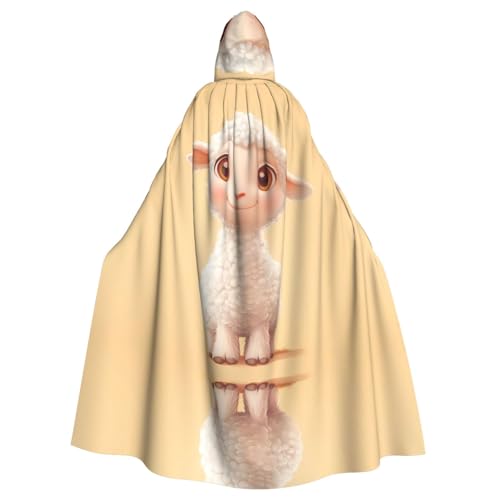 WZYWHJ Cosplay-Poncho mit niedlichem Lammmuster, für Damen und Herren, Halloween-Party WZYWHJ Cosplay-Poncho mit niedlichem Lammmuster, für Damen und Herren, Halloween-Party von WZYWHJ