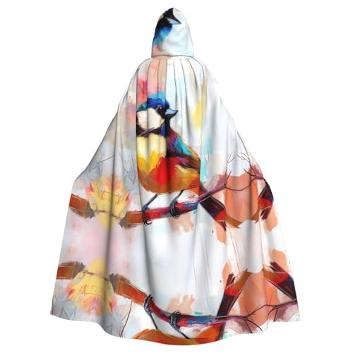 WZYWHJ Cosplay-Poncho mit niedlichem Vogelmuster, für Damen und Herren, Halloween-Party WZYWHJ Cosplay-Poncho mit niedlichem Vogelmuster, für Damen und Herren, Halloween-Party von WZYWHJ