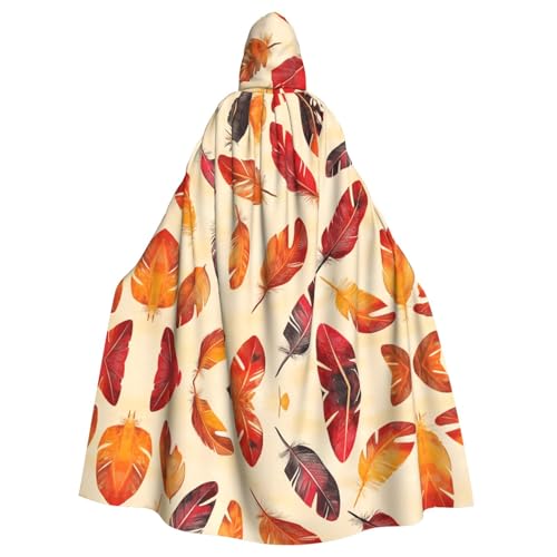 WZYWHJ Cosplay-Poncho mit sechs farbigen Federn, für Damen und Herren, Halloween WZYWHJ Cosplay-Poncho mit sechs farbigen Federn, für Damen und Herren, Halloween von WZYWHJ