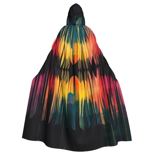 WZYWHJ Cosplay-Poncho mit symmetrischem Schallwellen-Muster, für Damen und Herren, Halloween-Party von WZYWHJ