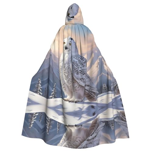 WZYWHJ Cosplay-Poncho mit weißem Eulenmuster, für Damen und Herren, Halloween-Party WZYWHJ Cosplay-Poncho mit weißem Eulenmuster, für Damen und Herren, Halloween-Party von WZYWHJ