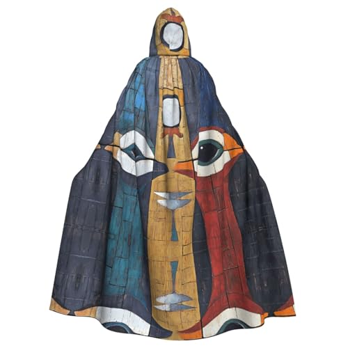 WZYWHJ Cosplay-Poncho mit zweiköpfigem Vogelmuster, für Damen und Herren, Halloween von WZYWHJ
