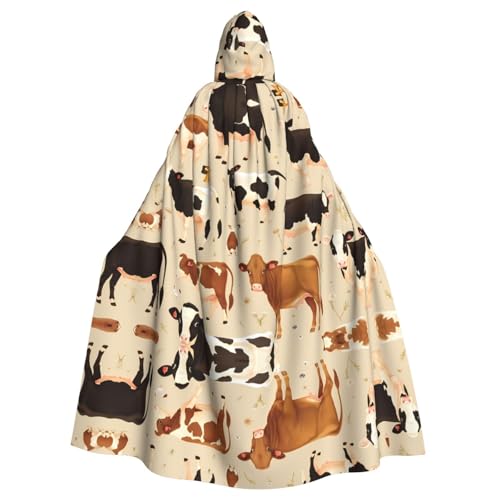 WZYWHJ Cow-Kollektion, Cosplay-Poncho mit Kapuze, für Damen und Herren, Halloween-Party WZYWHJ Cow-Kollektion, Cosplay-Poncho mit Kapuze, für Damen und Herren, Halloween-Party von WZYWHJ