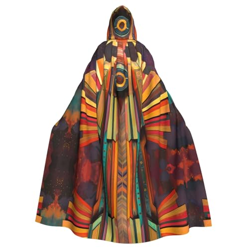 WZYWHJ Dekoratives Kunstmuster Aldult Qualität Cosplay Poncho Kapuzenumhang für Damen und Herren Halloween WZYWHJ Dekoratives Kunstmuster Aldult Qualität Cosplay Poncho Kapuzenumhang für Damen und Herren Halloween von WZYWHJ