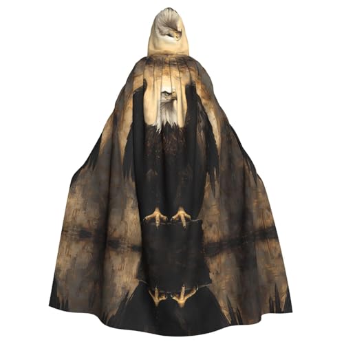 WZYWHJ Der majestätische Adler Bild Aldult Qualität Cosplay Poncho Kapuzenumhang für Damen und Herren Halloween WZYWHJ Der majestätische Adler Bild Aldult Qualität Cosplay Poncho Kapuzenumhang für Damen und Herren Halloween von WZYWHJ