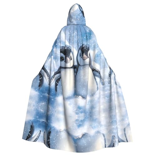 WZYWHJ Ein Paar kleine Pinguin-Muster, Aldult Qualität, Cosplay-Poncho mit Kapuze, Umhang für Damen und Herren, Halloween WZYWHJ Ein Paar kleine Pinguin-Muster, Aldult Qualität, Cosplay-Poncho mit Kapuze, Umhang für Damen und Herren, Halloween von WZYWHJ