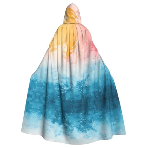 WZYWHJ Farbenfroher Cosplay-Poncho mit Kapuze für Damen und Herren, Halloween-Party WZYWHJ Farbenfroher Cosplay-Poncho mit Kapuze für Damen und Herren, Halloween-Party von WZYWHJ