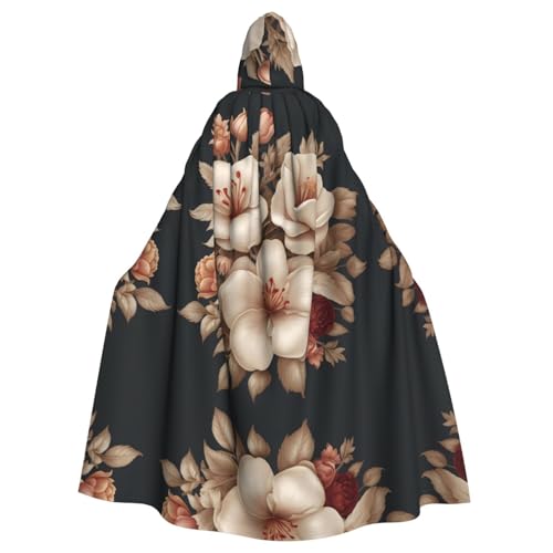 WZYWHJ Fleur de Luxe Prints Aldult Qualität Cosplay Poncho Kapuzenumhang für Damen und Herren Halloween WZYWHJ Fleur de Luxe Prints Aldult Qualität Cosplay Poncho Kapuzenumhang für Damen und Herren Halloween von WZYWHJ