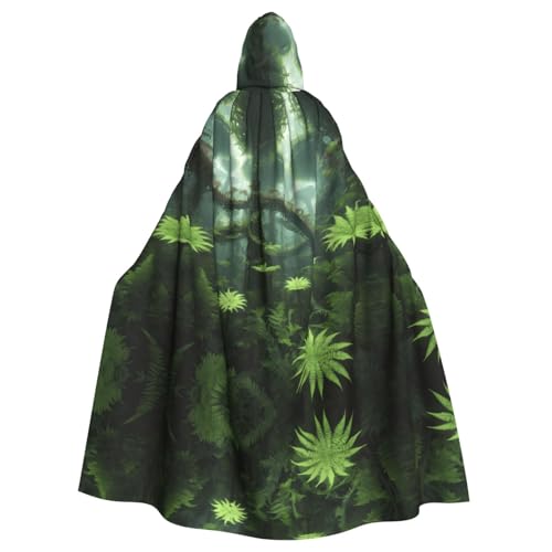 WZYWHJ Fractal Farn Forest Prints Aldult Cosplay Poncho Kapuzenumhang für Damen und Herren Halloween Party WZYWHJ Fractal Farn Forest Prints Aldult Cosplay Poncho Kapuzenumhang für Damen und Herren Halloween Party von WZYWHJ