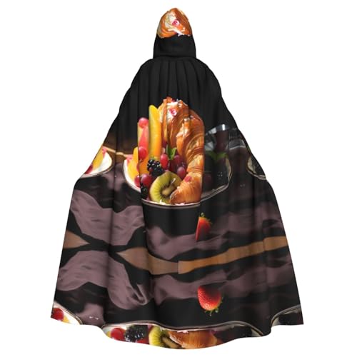 WZYWHJ Gesunde Fruchtcroissants Druck Aldult Cosplay Poncho Kapuzenumhang für Damen und Herren Halloween Party WZYWHJ Gesunde Fruchtcroissants Druck Aldult Cosplay Poncho Kapuzenumhang für Damen und Herren Halloween Party von WZYWHJ