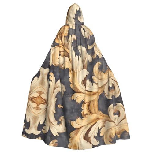 WZYWHJ Goldener Poncho mit Kapuze für Damen und Herren, Halloween-Party von WZYWHJ