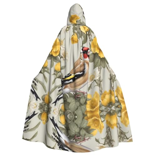WZYWHJ Goldfinch Prints Aldult Cosplay Poncho Kapuzenumhang für Damen und Herren Halloween Party WZYWHJ Goldfinch Prints Aldult Cosplay Poncho Kapuzenumhang für Damen und Herren Halloween Party von WZYWHJ