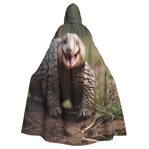 WZYWHJ Happy Pangolin Printing Aldult Cosplay Poncho Hooded Cloak for men and women Halloween Party von WZYWHJ