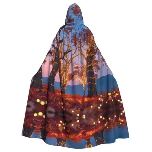 WZYWHJ Herbstlicher Ahornbaum-Muster, Aldult Qualität, Cosplay-Poncho mit Kapuze, Umhang für Damen und Herren, Halloween WZYWHJ Herbstlicher Ahornbaum-Muster, Aldult Qualität, Cosplay-Poncho mit Kapuze, Umhang für Damen und Herren, Halloween von WZYWHJ
