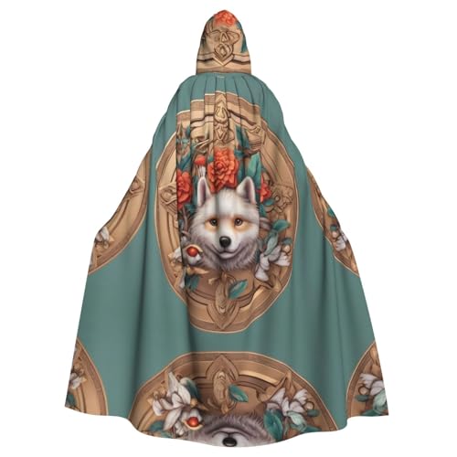 WZYWHJ Kapuzenumhang mit Welpen-Motiv, Aldult Qualität, Cosplay-Poncho mit Kapuze, Umhang für Damen und Herren WZYWHJ Kapuzenumhang mit Welpen-Motiv, Aldult Qualität, Cosplay-Poncho mit Kapuze, Umhang für Damen und Herren von WZYWHJ