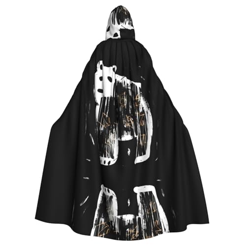 WZYWHJ Kinder-Poncho mit Bären und Aldult, Cosplay-Poncho mit Kapuze, Umhang für Damen und Herren, Halloween-Party von WZYWHJ