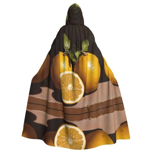 WZYWHJ Kleiner Kumquat Picture Aldult Qualität Cosplay Poncho Kapuzenumhang für Damen und Herren Halloween von WZYWHJ
