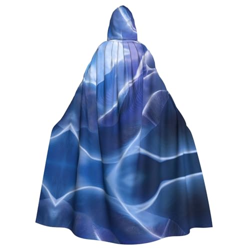 WZYWHJ Line Ripples Picture Aldult Qualität Cosplay Poncho Kapuzenumhang für Damen und Herren Halloween von WZYWHJ