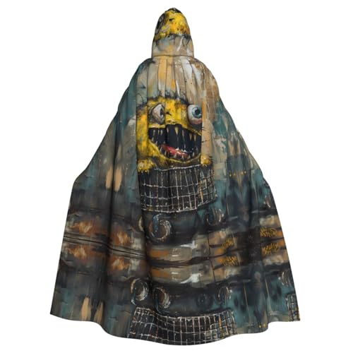 WZYWHJ Monster im Kinderwagen, bedruckter Aldult Cosplay-Poncho mit Kapuze, Umhang für Damen und Herren, Halloween-Party von WZYWHJ