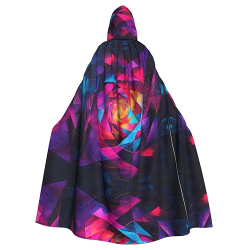 WZYWHJ Neon Cube Kombination Bild Aldult Cosplay Poncho Kapuzenumhang für Damen und Herren Halloween Party von WZYWHJ