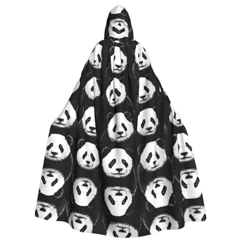 WZYWHJ Panda Pareto Chart Picture Aldult Cosplay Poncho Hooded Cloak for men and women Halloween Party von WZYWHJ