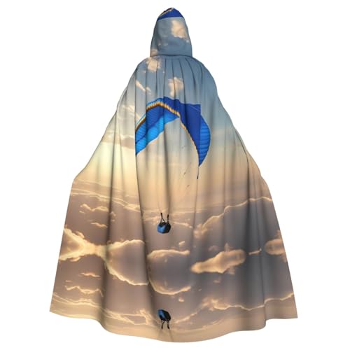 WZYWHJ Paragliding Picture Aldult Quality Cosplay Poncho Hooded Cloak for men and women Halloween WZYWHJ Paragliding Picture Aldult Quality Cosplay Poncho Hooded Cloak for men and women Halloween von WZYWHJ