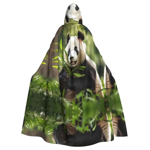 WZYWHJ Poncho mit niedlichem Panda-Muster, Cosplay-Poncho mit Kapuze, Umhang für Damen und Herren, Halloween-Party WZYWHJ Poncho mit niedlichem Panda-Muster, Cosplay-Poncho mit Kapuze, Umhang für Damen und Herren, Halloween-Party von WZYWHJ