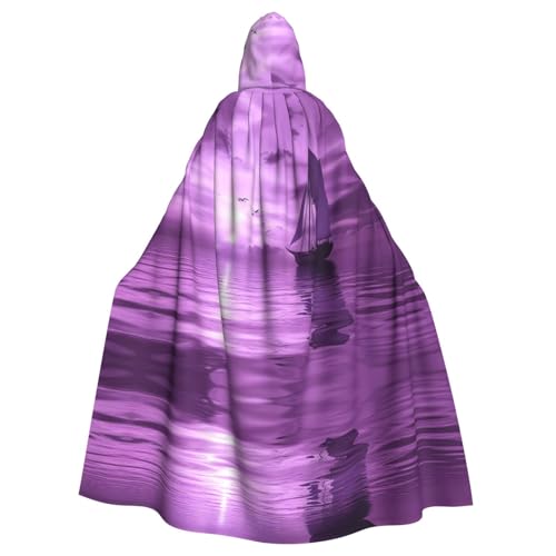 WZYWHJ Purple Sea Picture Aldult Qualität Cosplay Poncho Kapuzenumhang für Damen und Herren Halloween WZYWHJ Purple Sea Picture Aldult Qualität Cosplay Poncho Kapuzenumhang für Damen und Herren Halloween von WZYWHJ