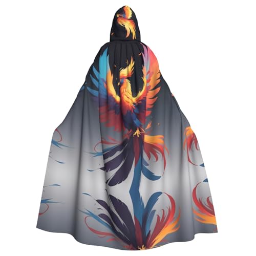 WZYWHJ Reborn Phoenix Muster Aldult Qualität Cosplay Poncho Kapuzenumhang für Damen und Herren Halloween WZYWHJ Reborn Phoenix Muster Aldult Qualität Cosplay Poncho Kapuzenumhang für Damen und Herren Halloween von WZYWHJ