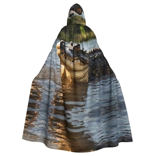 WZYWHJ Riesiger Krokodil-Poncho mit Kapuze für Damen und Herren, Halloween-Party WZYWHJ Riesiger Krokodil-Poncho mit Kapuze für Damen und Herren, Halloween-Party von WZYWHJ