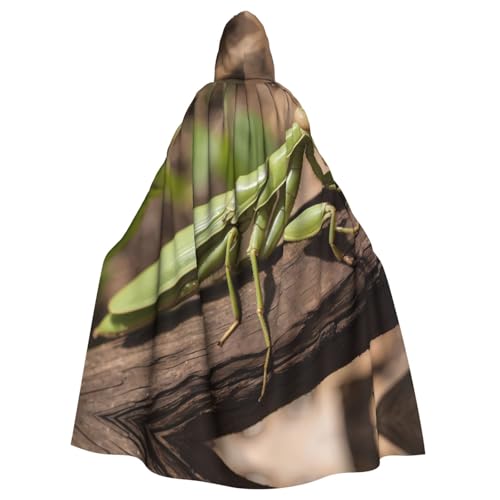 WZYWHJ Schlafende Mantis bedruckter Aldult Cosplay Poncho mit Kapuze für Damen und Herren Halloween Party WZYWHJ Schlafende Mantis bedruckter Aldult Cosplay Poncho mit Kapuze für Damen und Herren Halloween Party von WZYWHJ