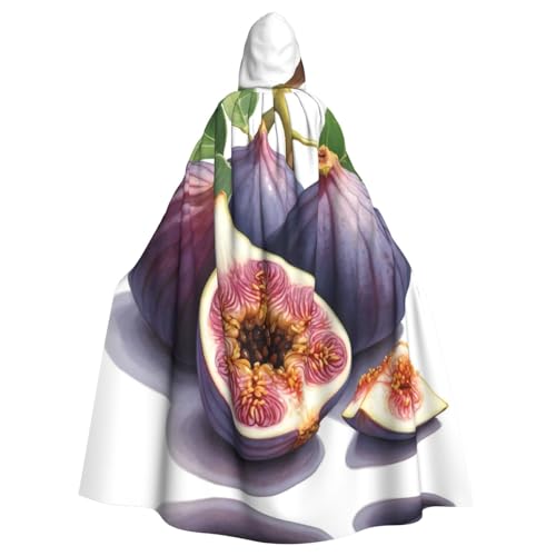 WZYWHJ Schöner Cosplay-Poncho mit Feigen-Motiv, bedruckt, für Damen und Herren, Halloween-Party von WZYWHJ