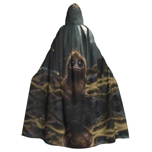 WZYWHJ Süßer kleiner Monster-Druck, Aldult Cosplay-Poncho mit Kapuze, Umhang für Damen und Herren, Halloween-Party WZYWHJ Süßer kleiner Monster-Druck, Aldult Cosplay-Poncho mit Kapuze, Umhang für Damen und Herren, Halloween-Party von WZYWHJ