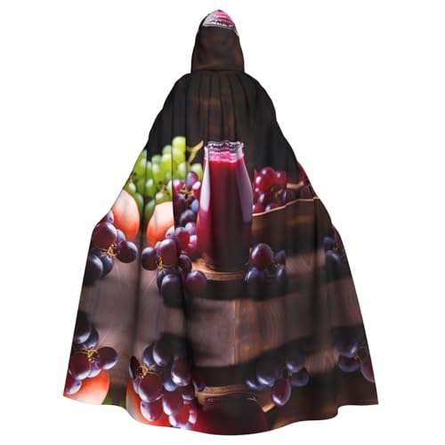 WZYWHJ Süßer und saurer Traubensaft, bedruckter Cosplay-Poncho mit Kapuze, Umhang für Damen und Herren, Halloween-Party WZYWHJ Süßer und saurer Traubensaft, bedruckter Cosplay-Poncho mit Kapuze, Umhang für Damen und Herren, Halloween-Party von WZYWHJ