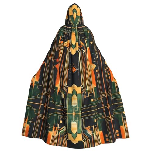 WZYWHJ Symmetrischer Umhang mit Kapuze, für Damen und Herren, Halloween-Party von WZYWHJ