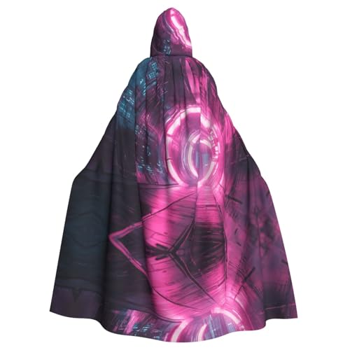 WZYWHJ Technology Tunnel Picture Aldult Qualität Cosplay Poncho Kapuzenumhang für Damen und Herren Halloween WZYWHJ Technology Tunnel Picture Aldult Qualität Cosplay Poncho Kapuzenumhang für Damen und Herren Halloween von WZYWHJ