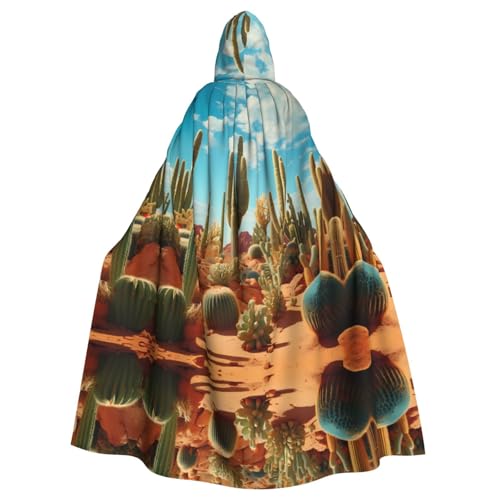 WZYWHJ The territory of the cactus Printed aldult Cosplay Poncho Hooded Cloak for men and women Halloween Party WZYWHJ The territory of the cactus Printed aldult Cosplay Poncho Hooded Cloak for men and women Halloween Party von WZYWHJ