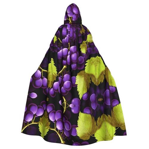 WZYWHJ Traubenbild Aldult Qualität Cosplay Poncho Kapuzenumhang für Damen und Herren Halloween WZYWHJ Traubenbild Aldult Qualität Cosplay Poncho Kapuzenumhang für Damen und Herren Halloween von WZYWHJ