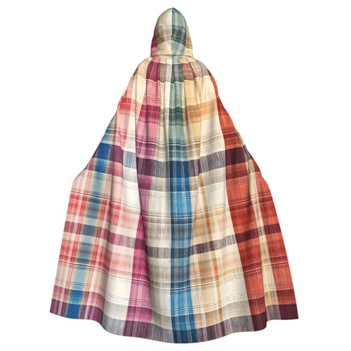 WZYWHJ Tuchlinien Prints Aldult Cosplay Poncho mit Kapuze für Damen und Herren Halloween Party von WZYWHJ