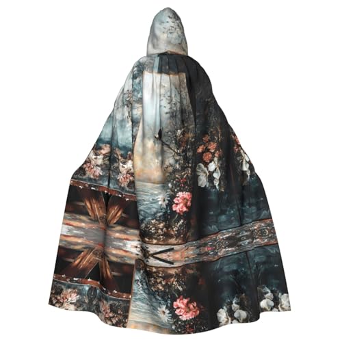 WZYWHJ Vintage Ölgemälde Bild Aldult Qualität Cosplay Poncho Kapuzenumhang für Damen und Herren Halloween WZYWHJ Vintage Ölgemälde Bild Aldult Qualität Cosplay Poncho Kapuzenumhang für Damen und Herren Halloween von WZYWHJ